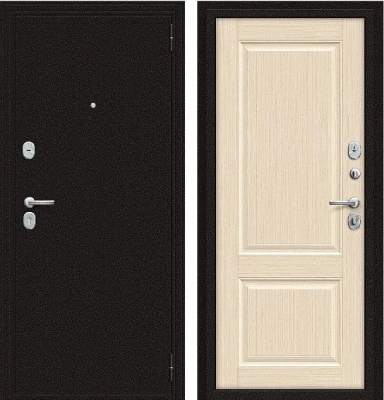 Дверь Браво Optim X-2 6 см Антик Медный/Бежевый клен